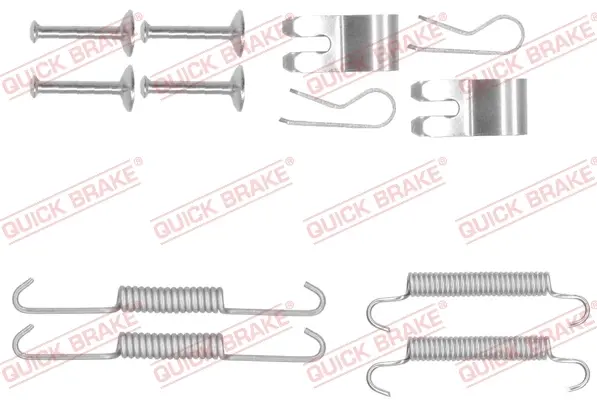 Комплект пружинок колодок ручника Land Rover Freelander 98-14 QUICK BRAKE 105-0013 (фото 1)