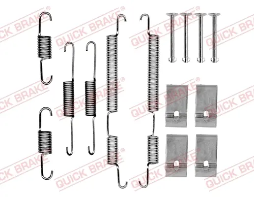 Комплект пружинок колодок ручника Hyundai Getz/i10/i20/Opel Agila 02- QUICK BRAKE 105-0017 (фото 1)