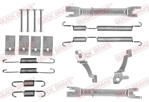 Комплект пружинок колодок ручника Hyundai Getz/i10/i20/Opel Agila 02- (к-кт) QUICK BRAKE 105-0017S (фото 1)