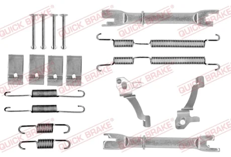 Комплект пружинок колодок ручника Hyundai Getz/i10/i20/Opel Agila 02- (к-кт) QUICK BRAKE 105-0017S