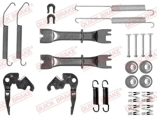 Комплект пружинок колодок ручника Citroen C-Zero/Nissan NV200/NV300 10- (повний) QUICK BRAKE 105-0033S (фото 1)