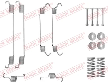 Комплект пружинок колодок ручника Fiat Sedici/Nissan Qashqai 06- QUICK BRAKE 105-0034