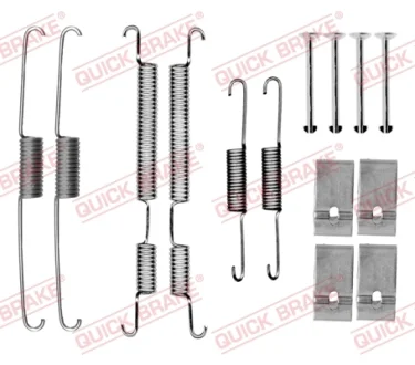 Комплект пружинок колодок ручника Skoda Fabia I-III/VW Caddy II/Golf III/Passat B3/B4 86- QUICK BRAKE 105-0035