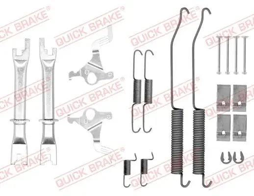 Комплект пружинок колодок ручника Nissan NP300 Navara 05- QUICK BRAKE 105-0036S (фото 1)
