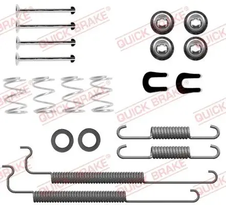 Комплект пружинок колодок ручника Chevrolet Cruze 09- QUICK BRAKE 105-0055 (фото 1)