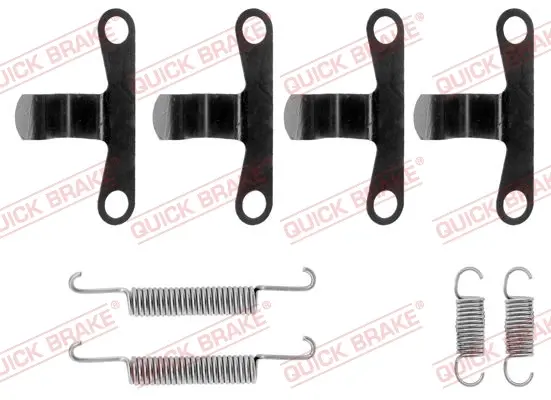 Комплект пружинок колодок ручника Volvo 240/260/740/760/780/940/960 74-98 QUICK BRAKE 105-0594 (фото 1)