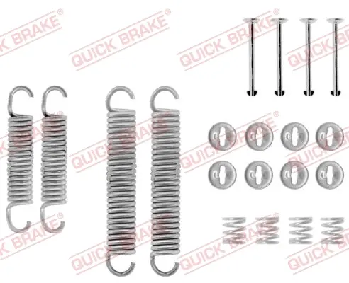 Комплект пружинок колодок ручника Lada 1200-1600/Niva 73-12 QUICK BRAKE 105-0601 (фото 1)