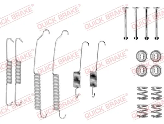Комплект пружинок колодок ручника Peugeot 106/205/306/309/Renault Megane I/Rapid 84-03 QUICK BRAKE 105-0618 (фото 1)