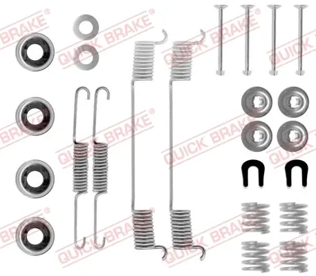 Комплект пружинок колодок ручника Hyundai Sonata II/Nissan Primera 83-00 QUICK BRAKE 105-0635 (фото 1)