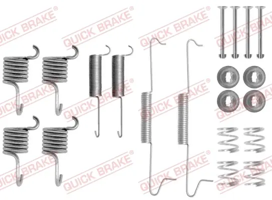 Комплект пружинок колодок ручника VW LT 28-35 -96 QUICK BRAKE 105-0649 (фото 1)