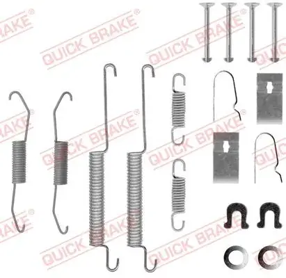 Комплект пружинок колодок ручника Honda Civic V/VI/HR-V 85- QUICK BRAKE 105-0679 (фото 1)