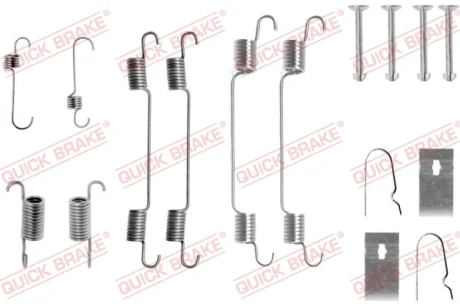 Комплект пружинок колодок ручника Subaru Justy/Suzuki Alto/Ignis 82- QUICK BRAKE 105-0722
