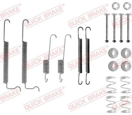 Комплект пружинок колодок ручника Opel Vectra 88-95 QUICK BRAKE 105-0744 (фото 1)