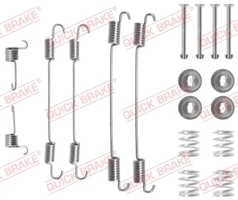 Комплект пружинок колодок ручника Renault Kangoo 1.5dCi/1.6 97- (Bosch) QUICK BRAKE 105-0750 (фото 1)