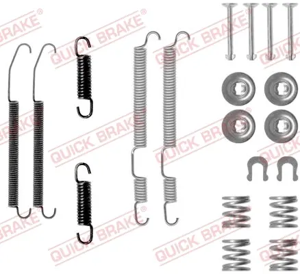 Комплект пружинок колодок ручника Mitsubishi Colt V/Lancer V/Subaru Forester 95- (Akebono) QUICK BRAKE 105-0760 (фото 1)