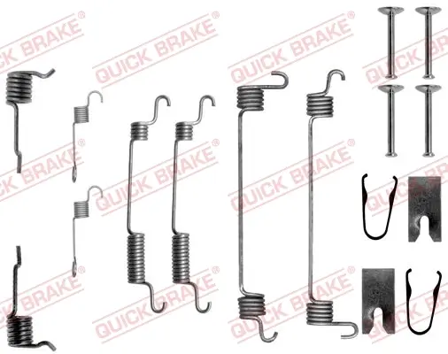 Комплект пружинок колодок ручника Honda Concerto -95 QUICK BRAKE 105-0764 (фото 1)