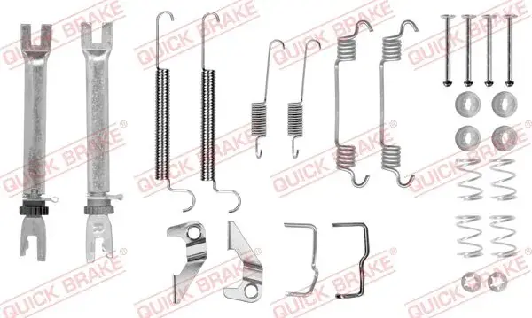 Комплект пружинок колодок ручника Opel Combo 1.3CDTI-1.7DTI 01- (TRW) (повний) QUICK BRAKE 105-0766S (фото 1)