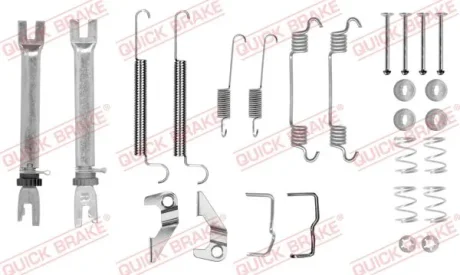 Комплект пружинок колодок ручника Opel Combo 1.3CDTI-1.7DTI 01- (TRW) (повний) QUICK BRAKE 105-0766S