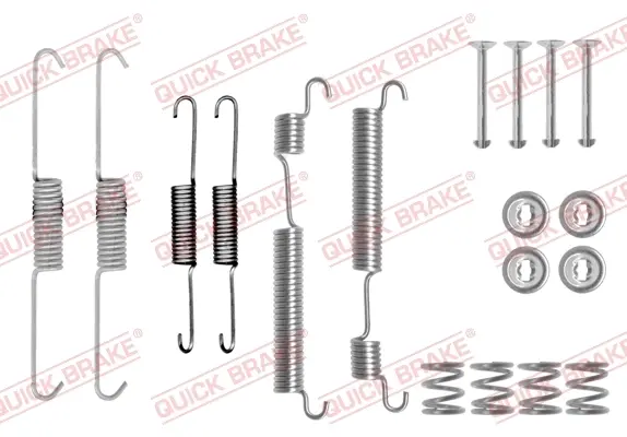 Комплект пружинок колодок ручника Hyundai Elantra/Accent I 90-00 QUICK BRAKE 105-0770 (фото 1)