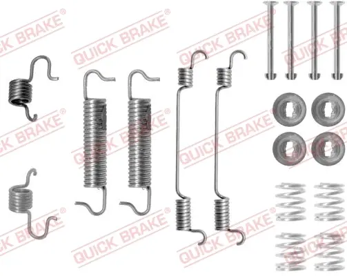 Комплект пружинок колодок ручника Opel Movano/Renault Master 98- (280X65) (Bendix) QUICK BRAKE 105-0780 (фото 1)