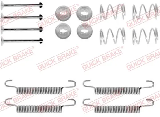 Комплект пружинок колодок ручника Opel Omega B/Vectra A 89- (Ate) QUICK BRAKE 105-0791 (фото 1)