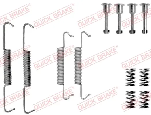 Комплект пружинок колодок ручника Fiat Ulysse/Peugeot 406 95- (185x30) QUICK BRAKE 105-0793 (фото 1)