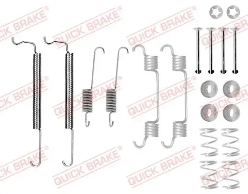 Комплект пружинок колодок ручника Chevrolet Aveo/Daewoo Lanos 1.2-1.6 97- (Daewoo) QUICK BRAKE 105-0849 (фото 1)