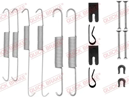 Комплект пружинок колодок ручника Toyota Hilux 04- QUICK BRAKE 105-0854 (фото 1)