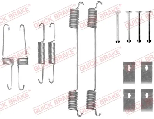 Комплект пружинок колодок ручника Kia Sportage 2.0i/2.0TD 94-03 (Mando) QUICK BRAKE 105-0859 (фото 1)