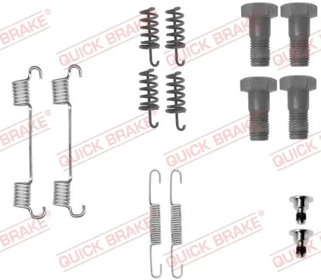Комплект пружинок колодок ручника MB E-class (W210/S210)/S-class (W140/W221) 91-13 QUICK BRAKE 105-0867 (фото 1)