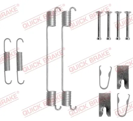 Комплект пружинок колодок ручника Fiat Punto/Opel Combo 09- (228x40) (к-кт) (Lockheed) QUICK BRAKE 105-0883 (фото 1)