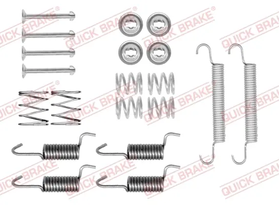 Комплект пружинок колодок стояночного гальма Hyundai Sonata/Kia Soul 1.1-2.7 98- (Mando) QUICK BRAKE 105-0899 (фото 1)