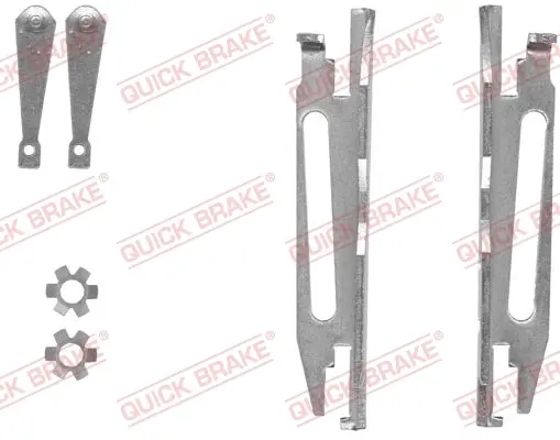 Механізм розводки колодок ручника Audi 80/VW Golf II/Passat/Polo 73-05 (к-кт) 105 53 001 QUICK BRAKE 105-53-001 (фото 1)