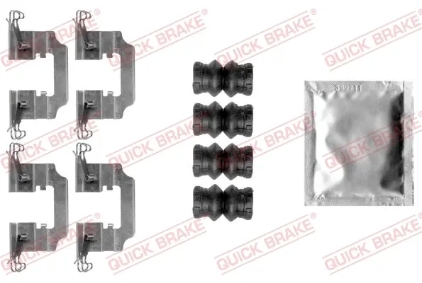 Планка супорта (заднього) прижимна (к-кт) Dacia Logan/Renault Scenic III/ Megane IV 09- QUICK BRAKE 109-0008 (фото 1)
