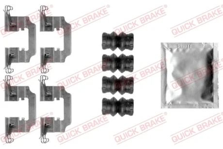 Планка супорта (заднього) прижимна (к-кт) Dacia Logan/Renault Scenic III/ Megane IV 09- QUICK BRAKE 109-0008