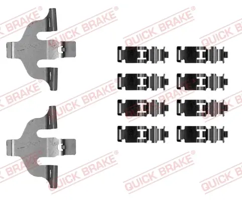 Планка супорта (переднього) прижимна (к-кт) Audi A5/Q7 2.0-3.0 D 15- (Akebono) QUICK BRAKE 109-0030 (фото 1)