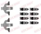 Планка супорта (переднього) прижимна (к-кт) Audi A5/Q7 2.0-3.0 D 15- (Akebono) QUICK BRAKE 109-0030 (фото 1)