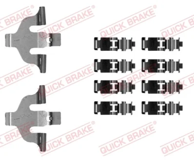 Планка супорта (переднього) прижимна (к-кт) Audi A5/Q7 2.0-3.0 D 15- (Akebono) QUICK BRAKE 109-0030