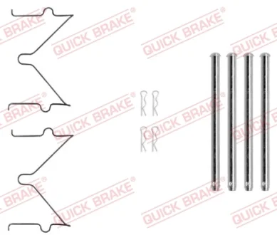 Планка супорта (переднього) прижимна (к-кт) Mitsubishi Pajero 07- QUICK BRAKE 109-0040