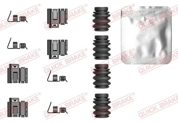 Планка супорта (заднього) прижимна (к-кт) Tesla Model 3/X 15- (AWD) QUICK BRAKE 109-0119 (фото 1)