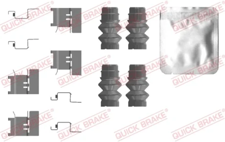 Планка супорта (переднього/заднього) прижимна (к-кт) VW Crafter/Amarok 16- QUICK BRAKE 109-0120