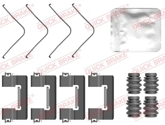 Планка супорта (переднього) прижимна (к-кт) Volvo XC40 17- QUICK BRAKE 109-0163 (фото 1)