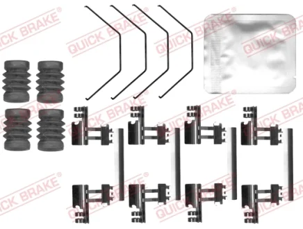 Планка супорта (переднього) прижимна (к-кт) Mazda 3 18- (Akebono) QUICK BRAKE 109-0170