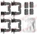 Планка супорта (переднього) прижимна (к-кт) BMW 2 (U06)/X1 (U11) 21- QUICK BRAKE 109-0188 (фото 1)