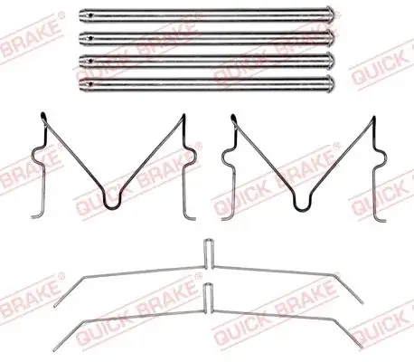 Планка супорта (переднього) прижимна (к-кт) Lexus GX/Toyota Land Cruiser 09- QUICK BRAKE 109-0199 (фото 1)