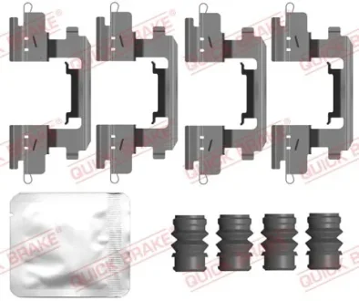 Планка супорта (переднього) прижимна (к-кт) Nissan Qashqai III 21- QUICK BRAKE 109-0210