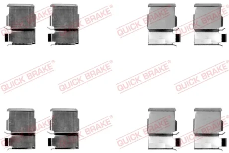 Планка супорта (заднього) прижимна (к-кт) Toyota Land Cruiser/Mitsubishi Pajero IV 96- QUICK BRAKE 109-1033