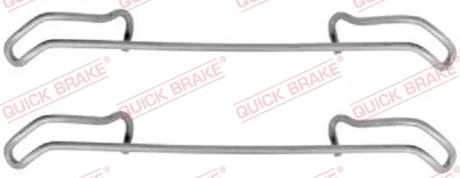 Планка супорта (переднього) прижимна (к-кт) Fiat Doblo/Fiorino 1.2-1.9JTD 87- (Ate) QUICK BRAKE 109-1056