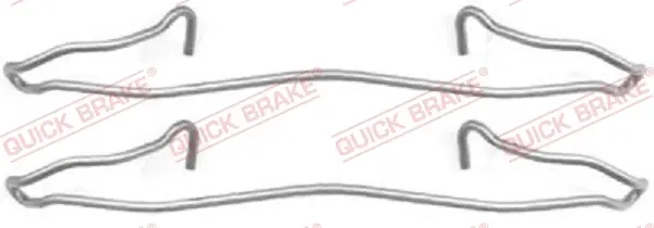 Планка супорта (переднього) прижимна (к-кт) Ford Sierra/Escort 85-95 QUICK BRAKE 109-1057 (фото 1)