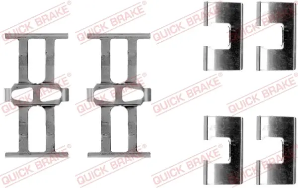 Планка супорта (заднього) прижимна (к-кт) Honda Accord IV-VIII/Civic VIII/CR-V II 88- (Akebono) QUICK BRAKE 109-1118 (фото 1)